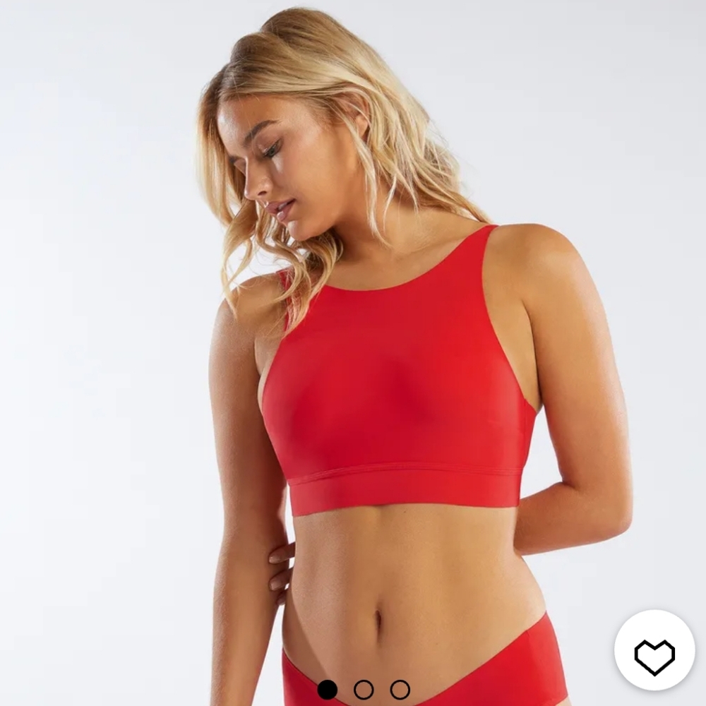SAVAGE X FENTY High Neck Bralette Candy Apple Red